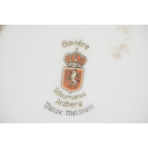 59873 SCHUMANN VIEUX MEISSEN CUDOWNA AMFORA URNA Z POKRYWĄ KWIATY (6).JPG