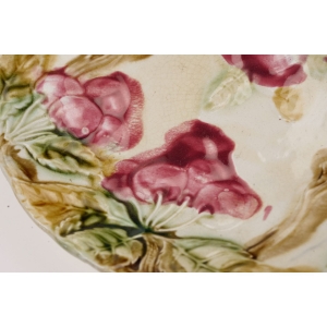 59939 MAJOLIKA CUDOWNA PATERKA WISIENKI I LIŚCIE FRANCJA (3).JPG