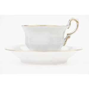 60120 C.T. ALTWASSERKPM KOPENHAGA BIAŁA MOKKA FILIŻANKA ZE SPODKIEM ZE ZŁOCENIAMI (2).JPG