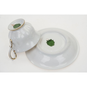 60120 C.T. ALTWASSERKPM KOPENHAGA BIAŁA MOKKA FILIŻANKA ZE SPODKIEM ZE ZŁOCENIAMI (4).JPG