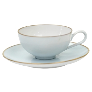 EDELSTEIN BIAŁA FILIŻANKA MOKKA ZE ZŁOCENIAMI