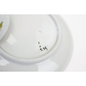 60275 SECESJA ŚLICZNA FILIŻANKA ZE SPODKIEM STOKROTKI (6).JPG