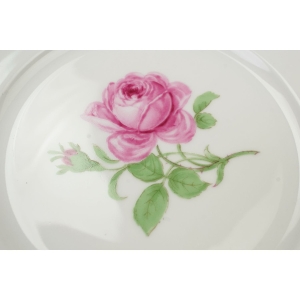 60368 FÜRSTENBERG RÓŻE KOMPLET 6 TALERZYKÓW DESEROWYCH CUDOWNY (2).JPG