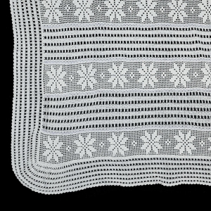 SZYDEŁKO KAPA NARZUTA DUŻY OBRUS W GWIAZDKI 220 X 200 CM