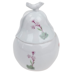LIMOGES L. LOURIEUX GRUSZKA POJEMNIK BOMBONIERKA ZIOŁOWE DEKORACJE