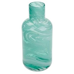 LAZUROWY WAZON Z BIAŁYMI SMUGAMI