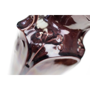 60504 ART NOUVEAU SECESJA FANTASTYCZNY WAZON Z USZAMI MAJOLIKA (4).JPG