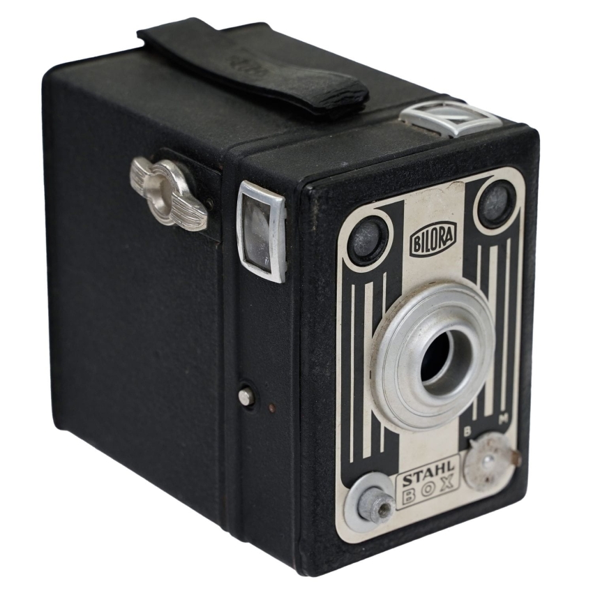 60515 BILORA STAHL BOX ORYGINALNY ZABYTKOWY KOLEKCJONERSKI APARAT FOTOGRAFICZNY SKRZYNKOWY (1).jpg