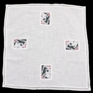 STYLIZOWANY SERWETA OBRUS PARA DZIECI I RÓŻE 83 X 82 CM