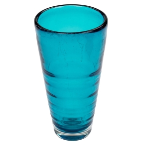 TURKUSOWY WAZON O PROSTYM KSZTAŁCIE W STYLU SKANDYNAWSKIM