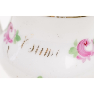 60857 BIEDERMEIER DUŻA CUKIERNICA RĘCZNIE MALOWANA RÓŻYCZKI (7).JPG