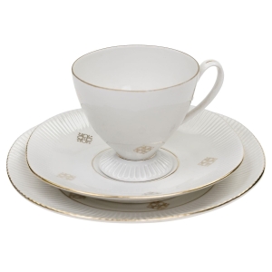 CHODZIEŻ REGINA ŚNIADANIÓWKA W ZŁOTE WZORKI LATA 70-TE