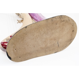 61206 NADAL EGIPSKA KOBIETA KLEOPATRA GRAJĄCA NA HARFIE DUŻA CERAMICZNA FIGURA (7).jpg