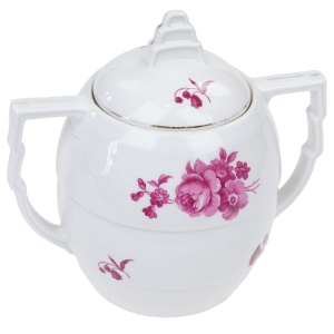 CZESKIE RASOWE ART-DECO CUKIERNICA MALINOWE KWIATY