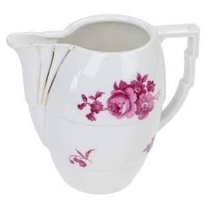 CZESKIE RASOWE ART-DECO MLECZNIK MALINOWE KWIATY