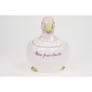 61292 CERAMICZNA RĘCZNIE MALOWANA KACZKA POJEMNIK NA ŚMIECI (5).jpg