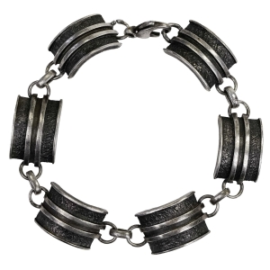 SREBRNA MODERNISTYCZNA BRANSOLETKA 19,9 G