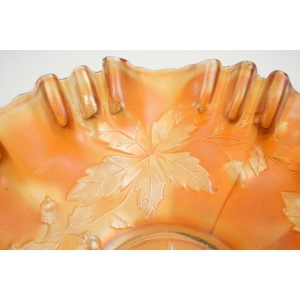 61336 FENTON CARNIVAL GLASS NAGIETKOWA MISA JESIENNE ŻOŁĘDZIE Z FALBANKĄ (3).jpg