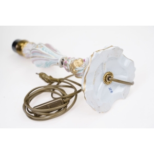 61341 CAPODIMONTE DUŻA PORCELANOWA LAMPA RĘCZNIE MALOWANA PLASTYCZNE KWIATY (5).jpg