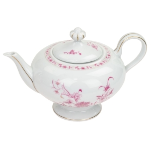 BERNARDAUD LIMOGES CZAJNIK DZBANEK DO HERBATY W RÓŻOWE KWIATY
