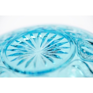 61417 VAL SAINT LAMBERT KOMPLET SYGNOWANYCH TURKUSOWYCH TALERZEKÓW POGATO DEKOROWANYCH (5).jpg