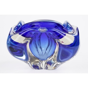 61425 CHŘIBSKÁ J. HOSPODKA KOBALTOWA ŻARDINIERA POPIELNICA WAZON DESIGN Z LAT 60-TYCH (2).jpg