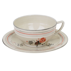 61487 BRACIA BENEDIKT CZESKIE RASOWE ART-DECO FILIŻANKA ZE SPODKIEM KOŚĆ SŁONIOWA (1).jpg