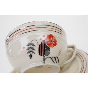 61487 BRACIA BENEDIKT CZESKIE RASOWE ART-DECO FILIŻANKA ZE SPODKIEM KOŚĆ SŁONIOWA (3).jpg