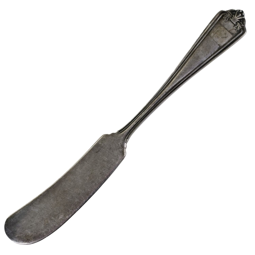 61549 SIMEON L &amp; GEORGE H ROGERS Co PLATEROWANY SREBREM NOŻYK DO MASŁA (1).jpg