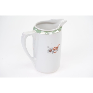 61592 MLECZNIK DZBANUSZEK DO ŚMIETANKI POMARAŃCZOWO-SZARE KWIATY (4).jpg