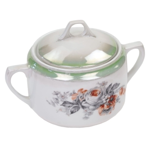 STARA CUKIERNICA POMARAŃCZOWO-SZARE KWIATY