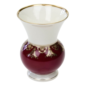 EDELSTEIN WAZON KOŚĆ SŁONIOWA BORDOWY BRZUSIEC I ZŁOCENIA