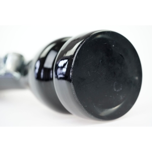 61871 TARNOWIEC CZARNY WYSOKI WAZON Z DEKORACYJNYMI NAKŁADKAMI MOTYLKI (5).jpg