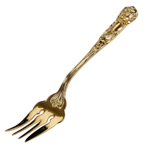 61949 DUŻY WIDELEC DO RYB W ZŁOTYM KOLORZE TRZONEK Z RÓŻĄ (1).jpg