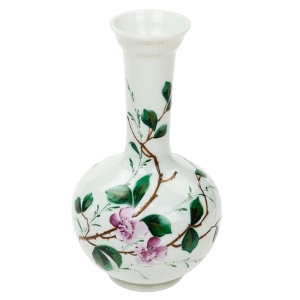 SECESJA STARY PIĘKNY WAZON RĘCZNIE MALOWANY W KWIATY