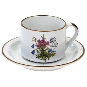 62583 JAPONIA CERAMICZNA FILIŻANKA ZE SPODKIEM Z ZIOŁOWĄ DEKORACJĄ NAKRAPIANA (1).jpg