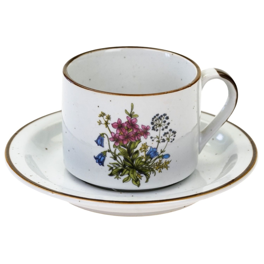 62583 JAPONIA CERAMICZNA FILIŻANKA ZE SPODKIEM Z ZIOŁOWĄ DEKORACJĄ NAKRAPIANA (1).jpg