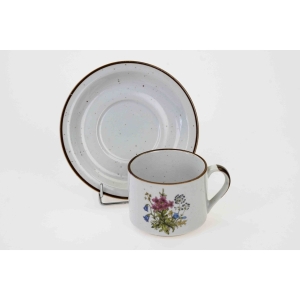 62583 JAPONIA CERAMICZNA FILIŻANKA ZE SPODKIEM Z ZIOŁOWĄ DEKORACJĄ NAKRAPIANA (4).jpg