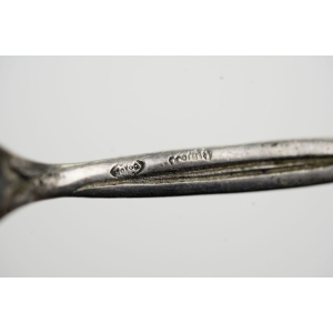 62700 SREBRO PRÓBA 800 ŁYŻKA SERWINGOWA MUSZLA Z RÓŻĄ WAGA 51 G (5).jpg