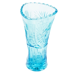 ZĄBKOWICE DUŻY TURKUSOWY WAZON W ROZETY #2259