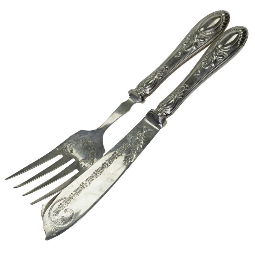 63066 NOUVEAU SZTUĆCE DO SERWOWANIA RYB PLATEROWANY SREBREM (1).jpg