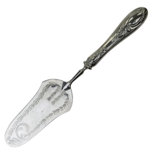 63067 ART-NOUVEAU ŁOPATKA DO CIAST TORTÓW PLATEROWANY SREBREM (1).jpg