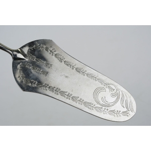 63067 ART-NOUVEAU ŁOPATKA DO CIAST TORTÓW PLATEROWANY SREBREM (2).jpg