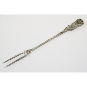 63075 ANTIKO WIDELEC ZAKĄSKOWY Z RÓŻĄ SREBRO PRÓBY 800 WAGA 16,4 G (2).jpg