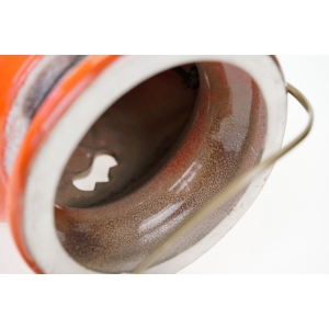 63116 ŚWIETNA LAMPA STOŁOWA W FORMIE POMARAŃCZOWEGO DZBAN WAZONA Z UCHEM FAT LAVA (7).jpg