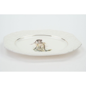 63140 LORD NELSON POTTERY PIĘKNA PATERA Z DAMĄ PINKIE TH. LAWRENCE'A (2).jpg