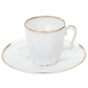 LIMOGES MEHUN MOKKA ZE SPODKIEM BIEL I ZŁOCENIA