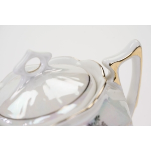 63167 SECESJA STARA OPALIZOWANA CUKIERNICA ZŁOTE GIRLANDY (4).jpg