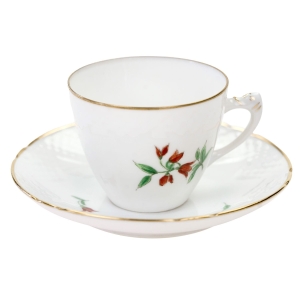 63238 BING &amp; GRONDAHL MOKKA ZE SPODKIEM RĘCZNIE MALOWANE KWIATUSZKI II (1).jpg