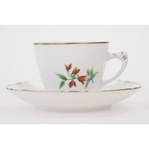 63238 BING &amp; GRONDAHL MOKKA ZE SPODKIEM RĘCZNIE MALOWANE KWIATUSZKI II (2).jpg